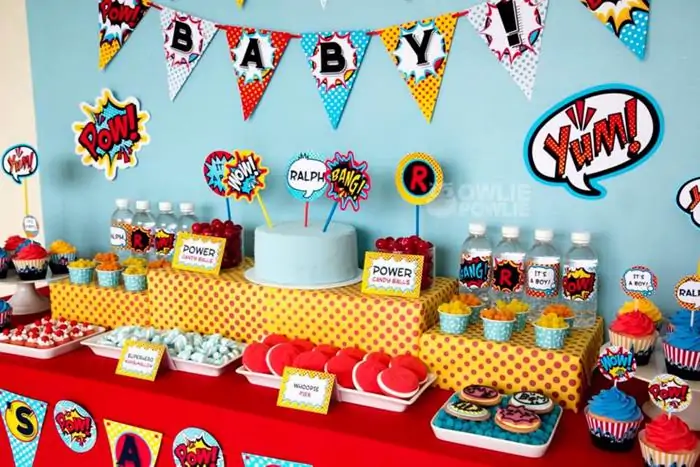 boy baby shower theme