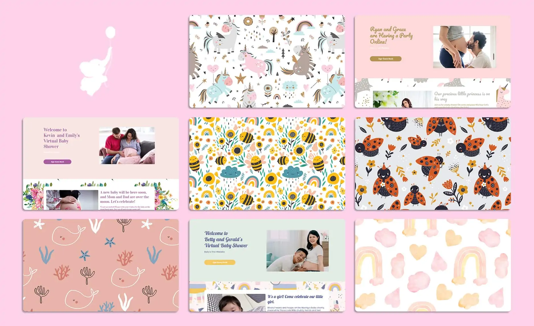 webbabyshower header image baby shower themes for girls