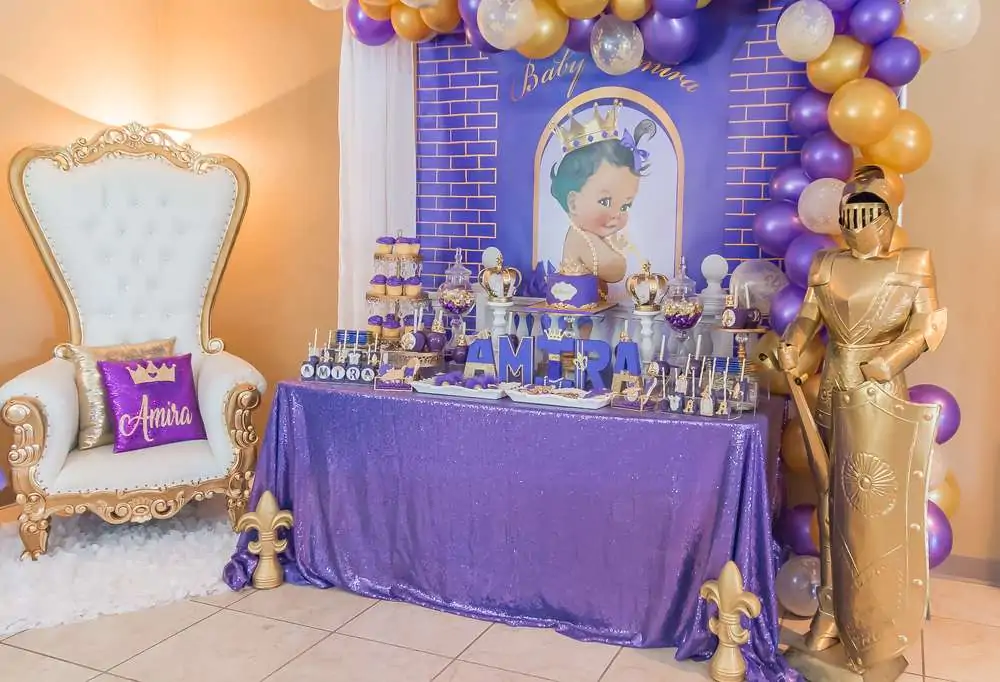 purple baby shower theme