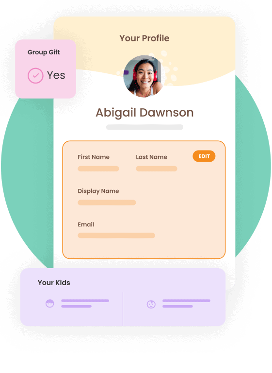 webbabyshower feature app guest profile view