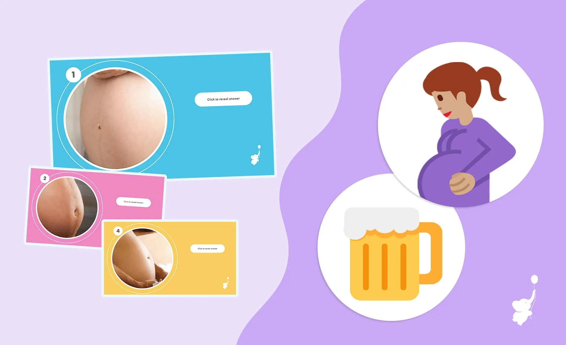 webbabyshower header image baby bump or beer belly baby shower game