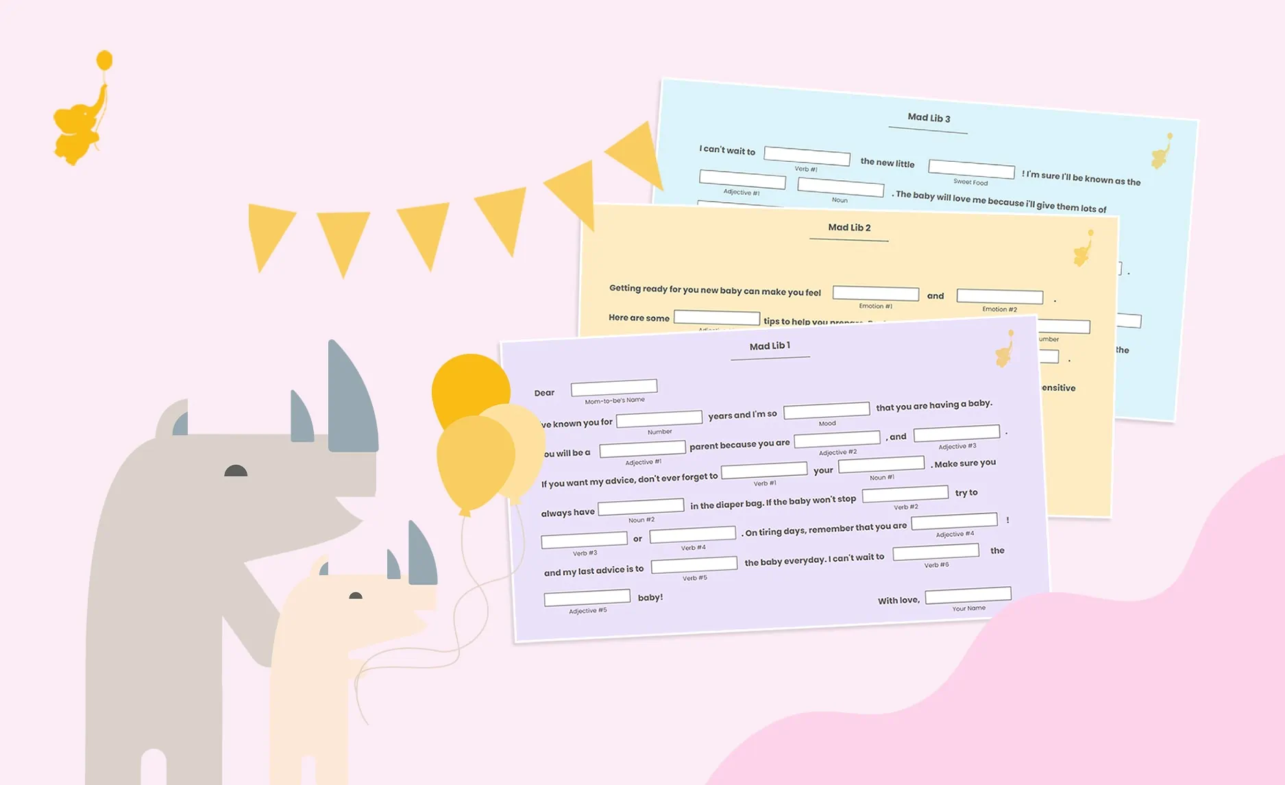 webbabyshower header image mad libs baby shower game