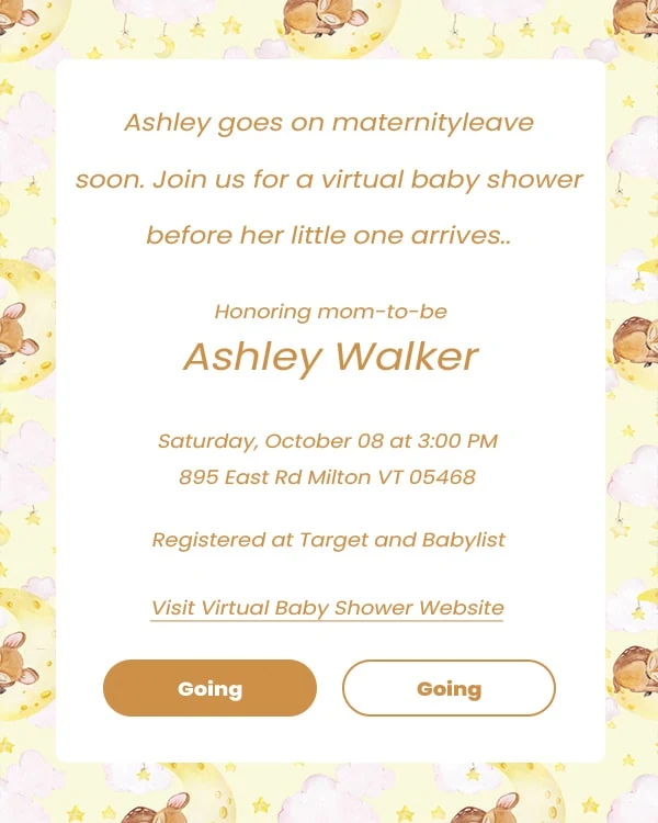 office baby shower invite wording