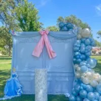 a picture of a butterfly baby shower organized by capableballoons in fresno
