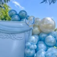 a picture of a butterfly baby shower organized by capableballoons in fresno