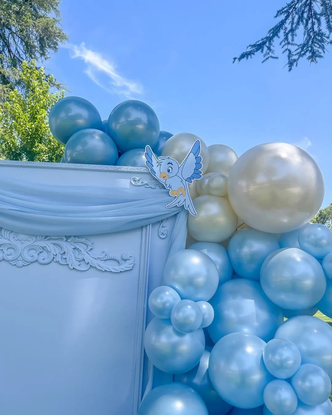a picture of a butterfly baby shower organized by capableballoons in fresno