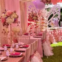 a picture of a butterfly baby shower organized by dazzlingpartydesigns in gardena california