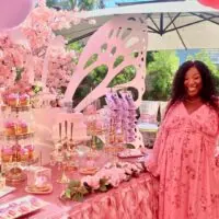 a picture of a butterfly baby shower organized by dazzlingpartydesigns in gardena california