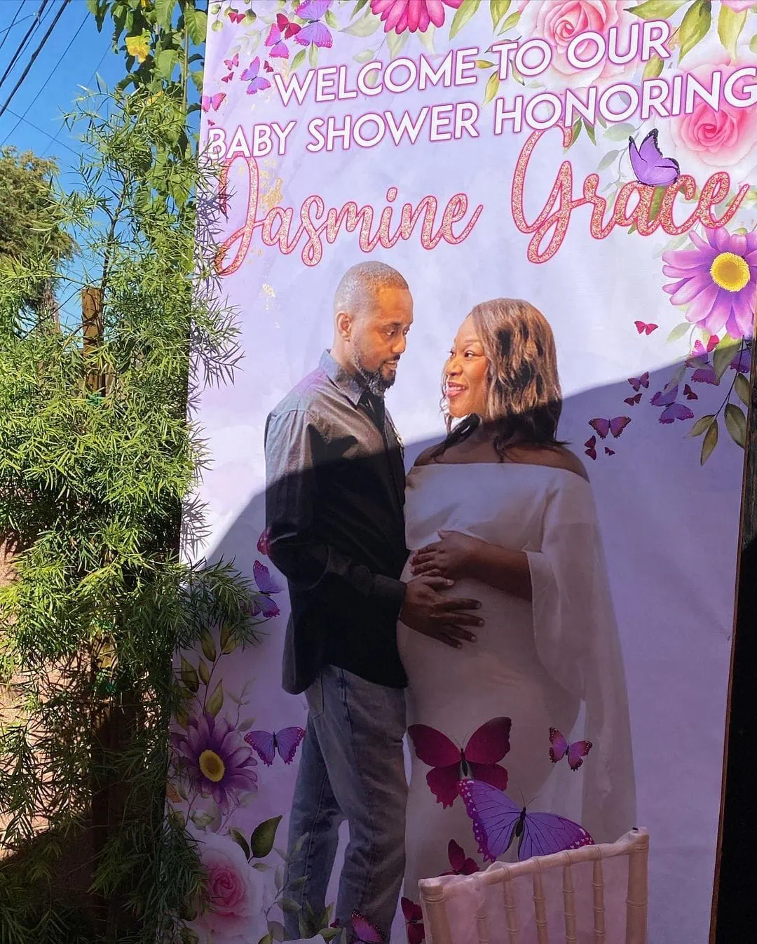 a picture of a butterfly baby shower organized by dazzlingpartydesigns in gardena california