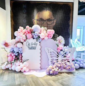 a picture of a butterfly baby shower organized by sweetgiftsva in washington