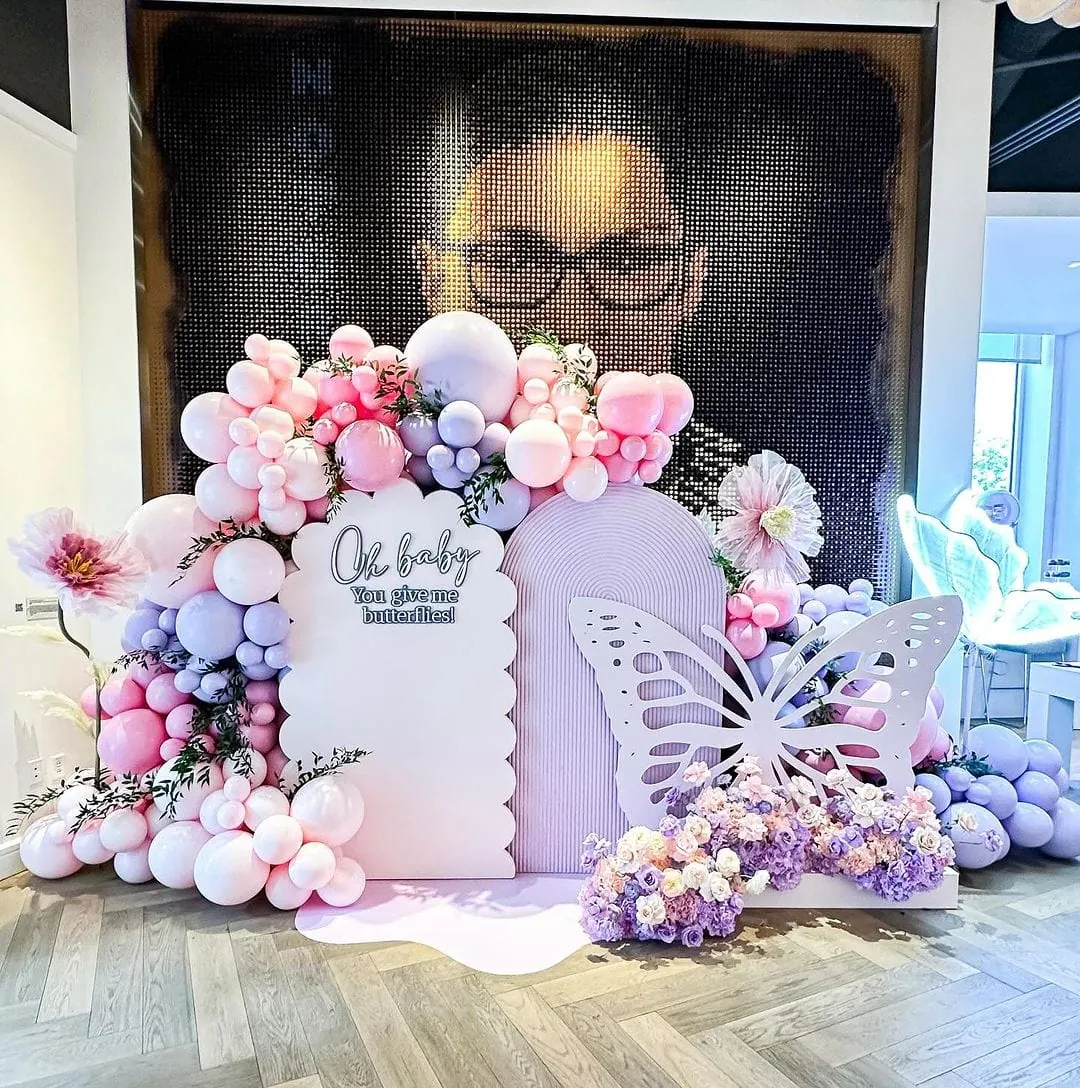 a picture of a butterfly baby shower organized by sweetgiftsva in washington