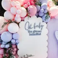 a picture of a butterfly baby shower organized by sweetgiftsva in washington