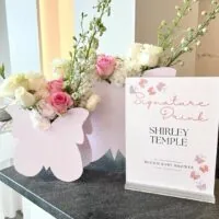 a picture of a butterfly baby shower organized by whimsigalballoons in new jersery