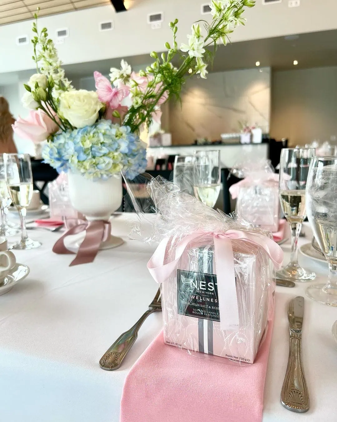 a picture of a butterfly baby shower organized by whimsigalballoons in new jersery