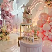 a picture of a butterfly baby shower organized by yakiedecor in tampa