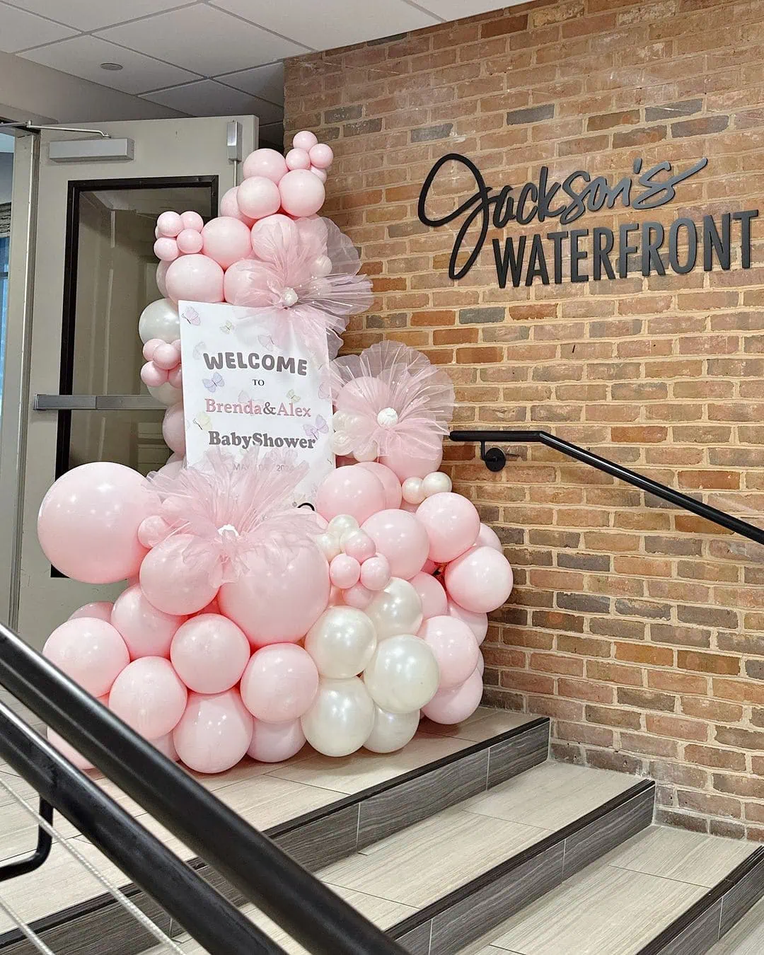 a picture of a butterfly baby shower organized by yakiedecor in tampa