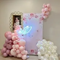 a picture of a butterfly baby shower organized by yakiedecor in tampa