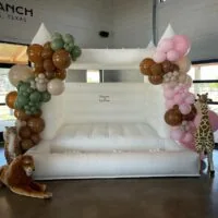 a picture of a jungle baby shower organized by Bomb Balloons in San Antonio