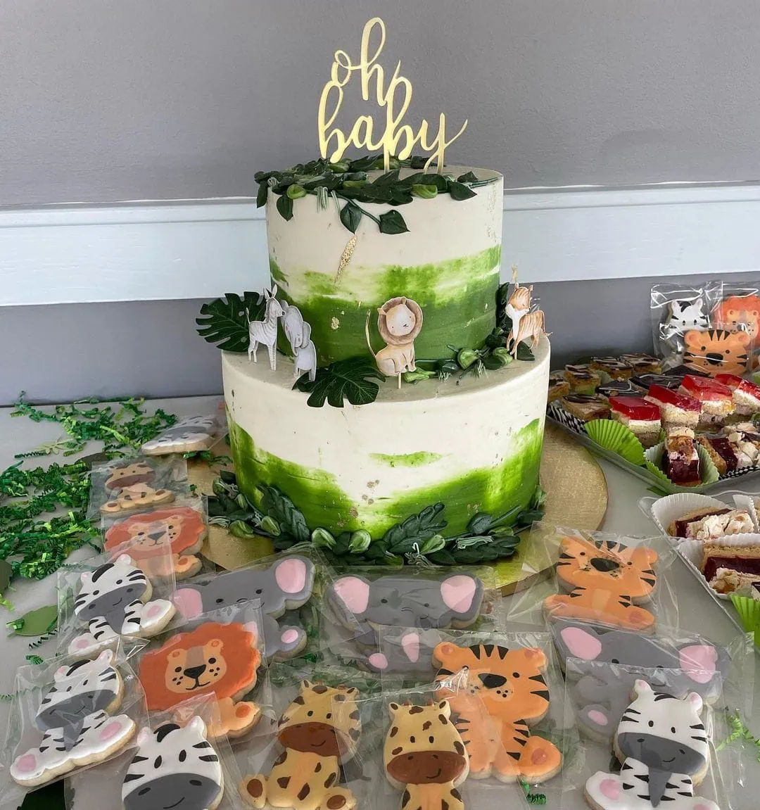 a picture of a jungle baby shower organized by Briarwood Golf Club in Cleveland