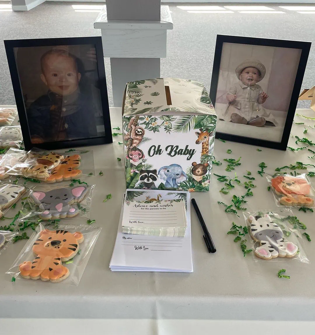 a picture of a jungle baby shower organized by Briarwood Golf Club in Cleveland