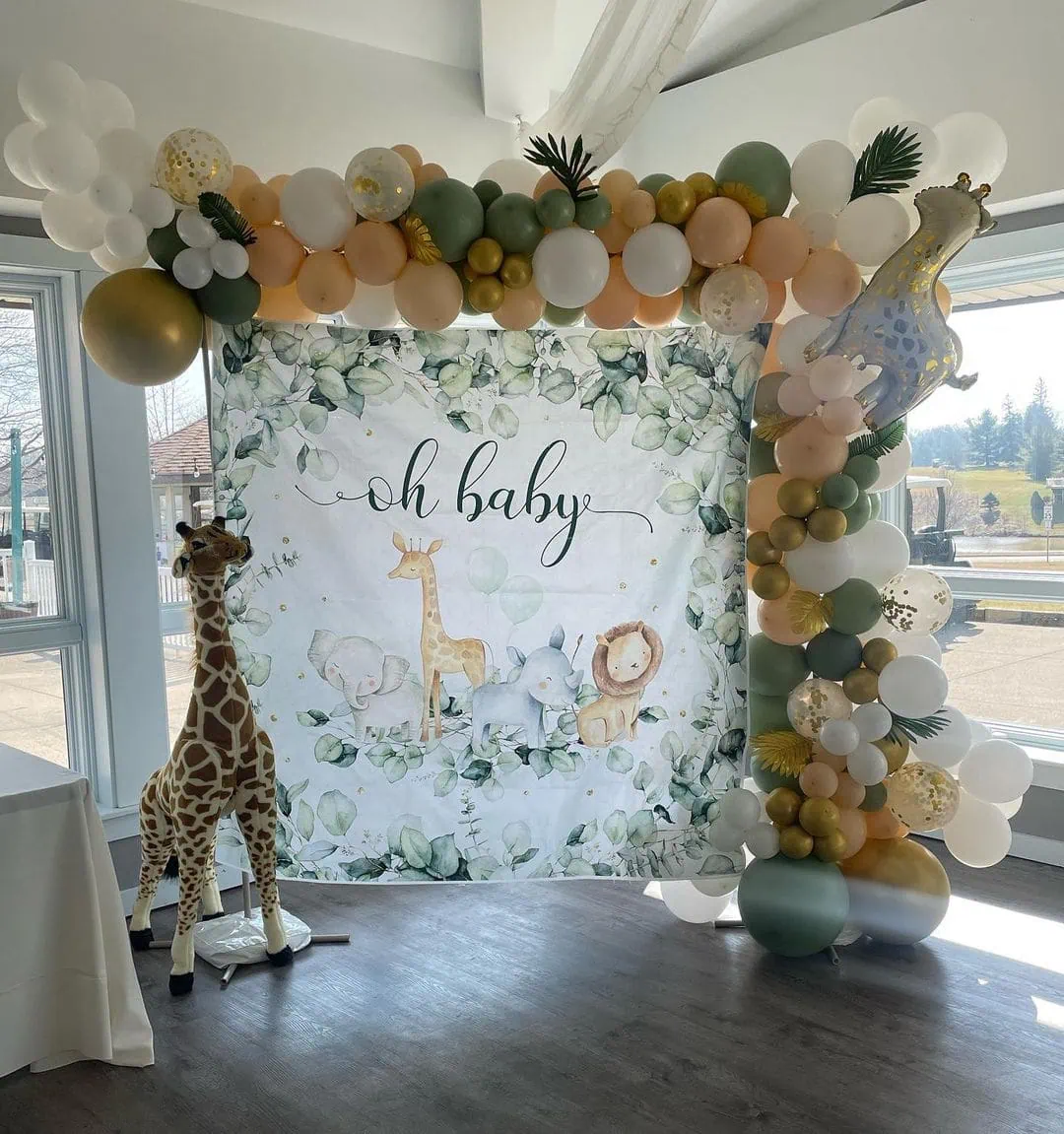 a picture of a jungle baby shower organized by Briarwood Golf Club in Cleveland