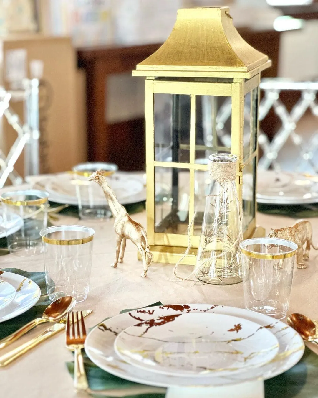 a picture of a jungle baby shower organized by Liv First Events in Brooksville