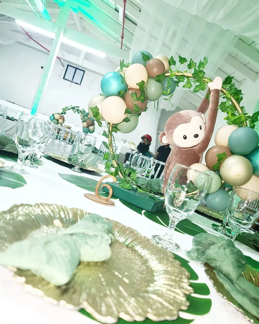 a picture of a jungle baby shower organized by Milan Event experience in Long Island
