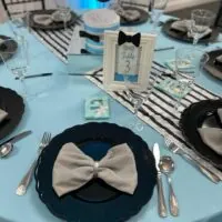 a picture of a little man baby shower made by Alyssa's Chic Creations