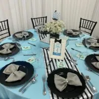 a picture of a little man baby shower made by Alyssa's Chic Creations