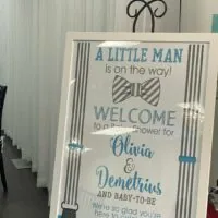 a picture of a little man baby shower made by Alyssa's Chic Creations