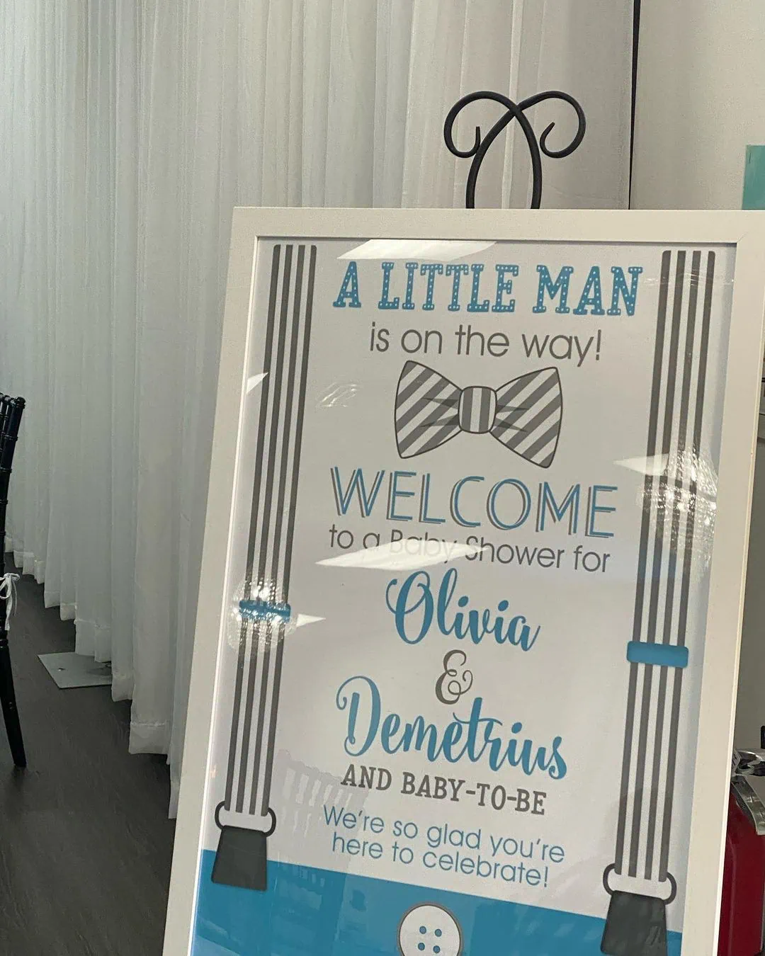 a picture of a little man baby shower made by Alyssa's Chic Creations