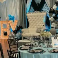 a picture of a little man baby shower made by Alyssa's Chic Creations