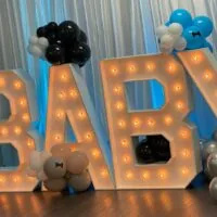 a picture of a little man baby shower made by Alyssa's Chic Creations