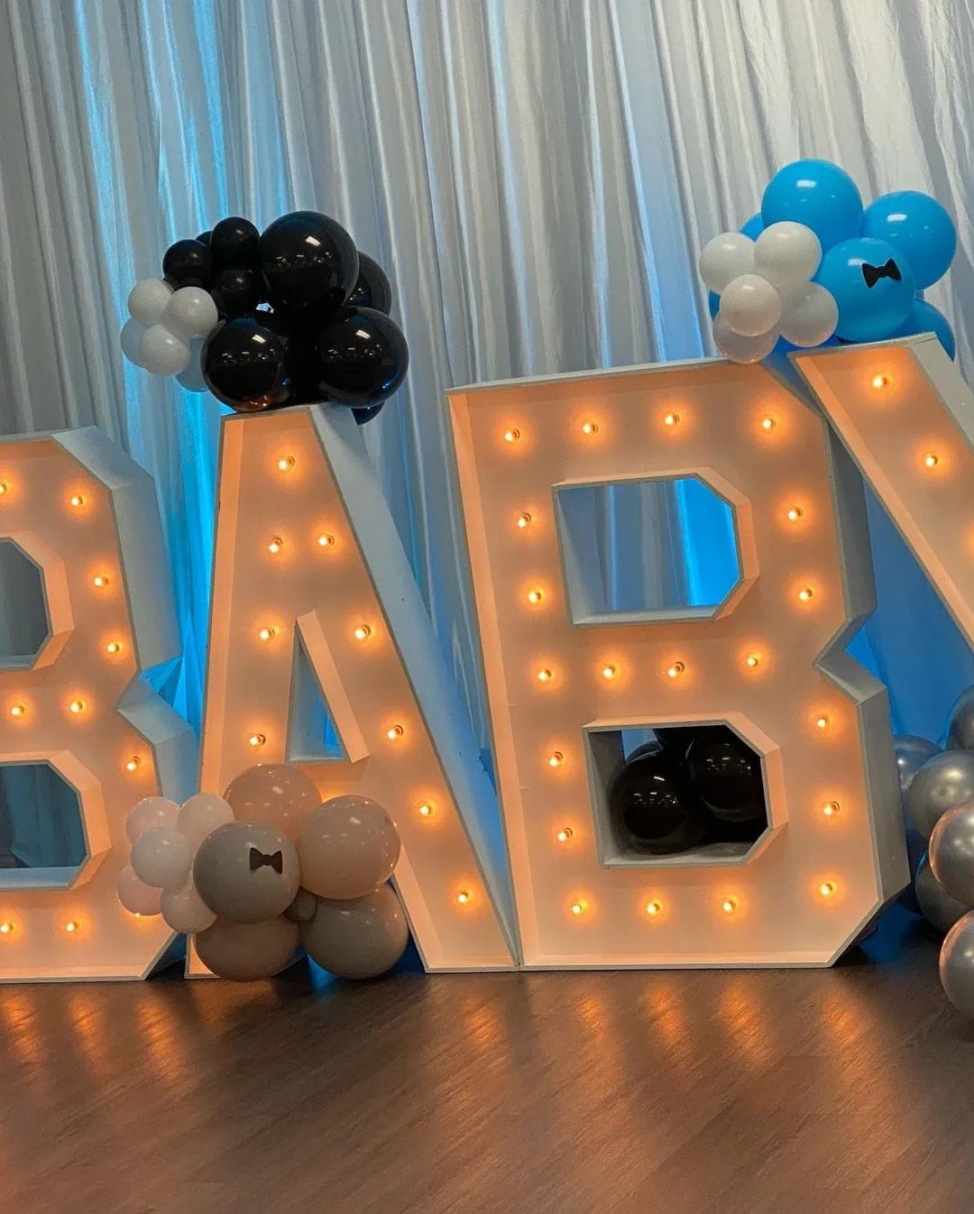 a picture of a little man baby shower made by Alyssa's Chic Creations