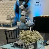 a picture of a little man baby shower made by Alyssa's Chic Creations