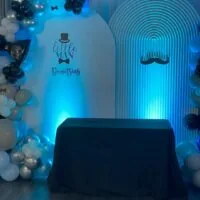 a picture of a little man baby shower made by Alyssa's Chic Creations