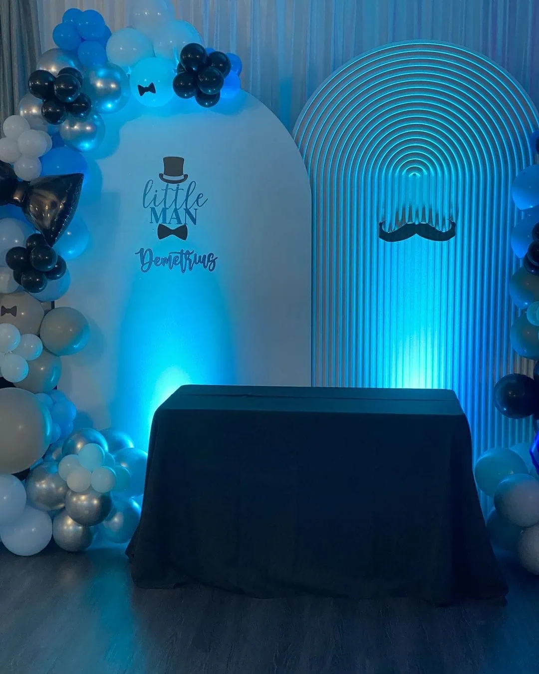 a picture of a little man baby shower made by Alyssa's Chic Creations