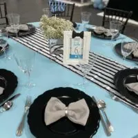 a picture of a little man baby shower made by Alyssa's Chic Creations