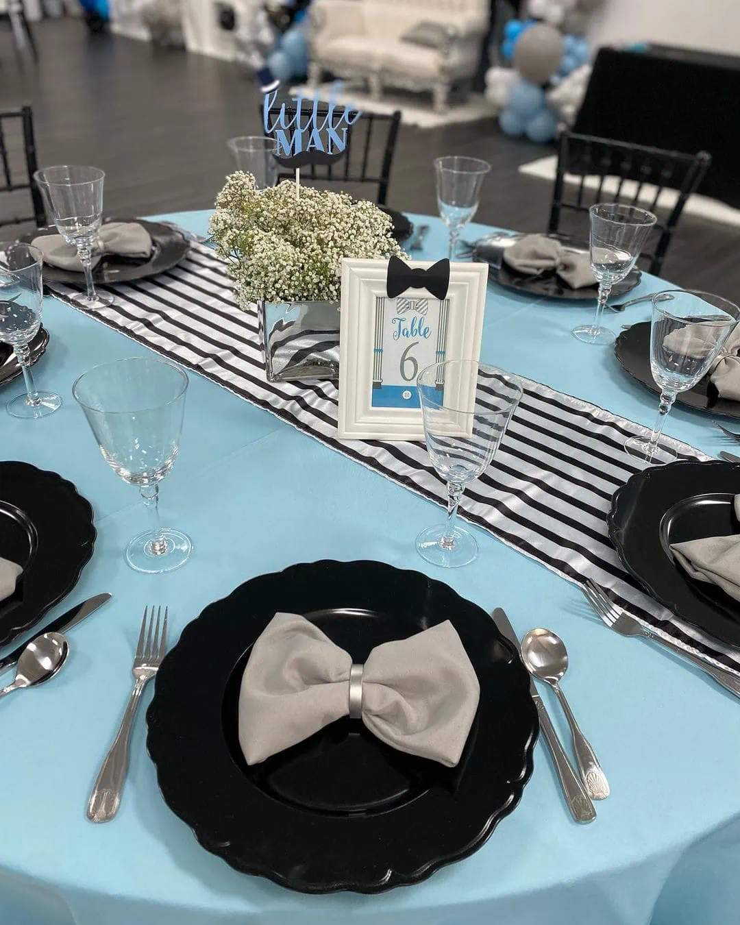 a picture of a little man baby shower made by Alyssa's Chic Creations