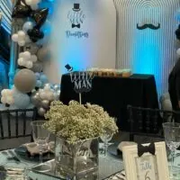 a picture of a little man baby shower made by Alyssa's Chic Creations