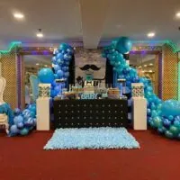 a picture of a little man baby shower organised by Amy & Jorge's Creations in Brooklyn