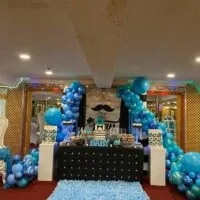 a picture of a little man baby shower organised by Amy & Jorge's Creations in Brooklyn