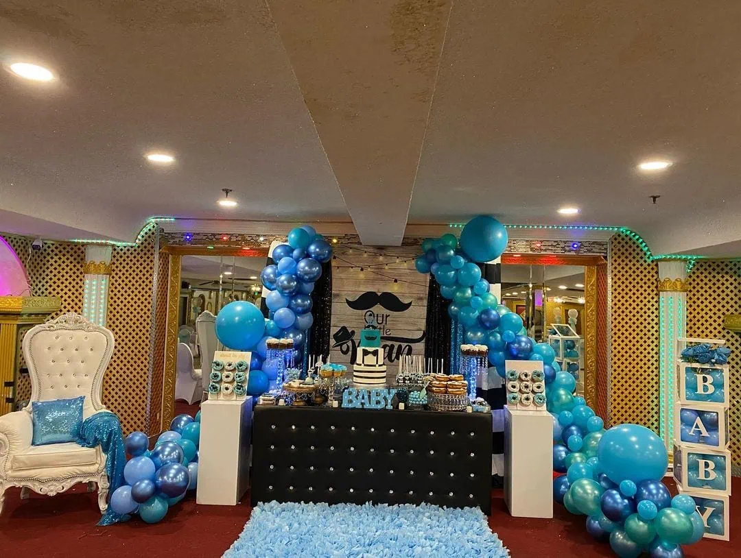 a picture of a little man baby shower organised by Amy & Jorge's Creations in Brooklyn