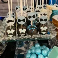 a picture of a little man baby shower organised by Amy & Jorge's Creations in Brooklyn