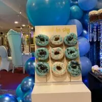 a picture of a little man baby shower organised by Amy & Jorge's Creations in Brooklyn