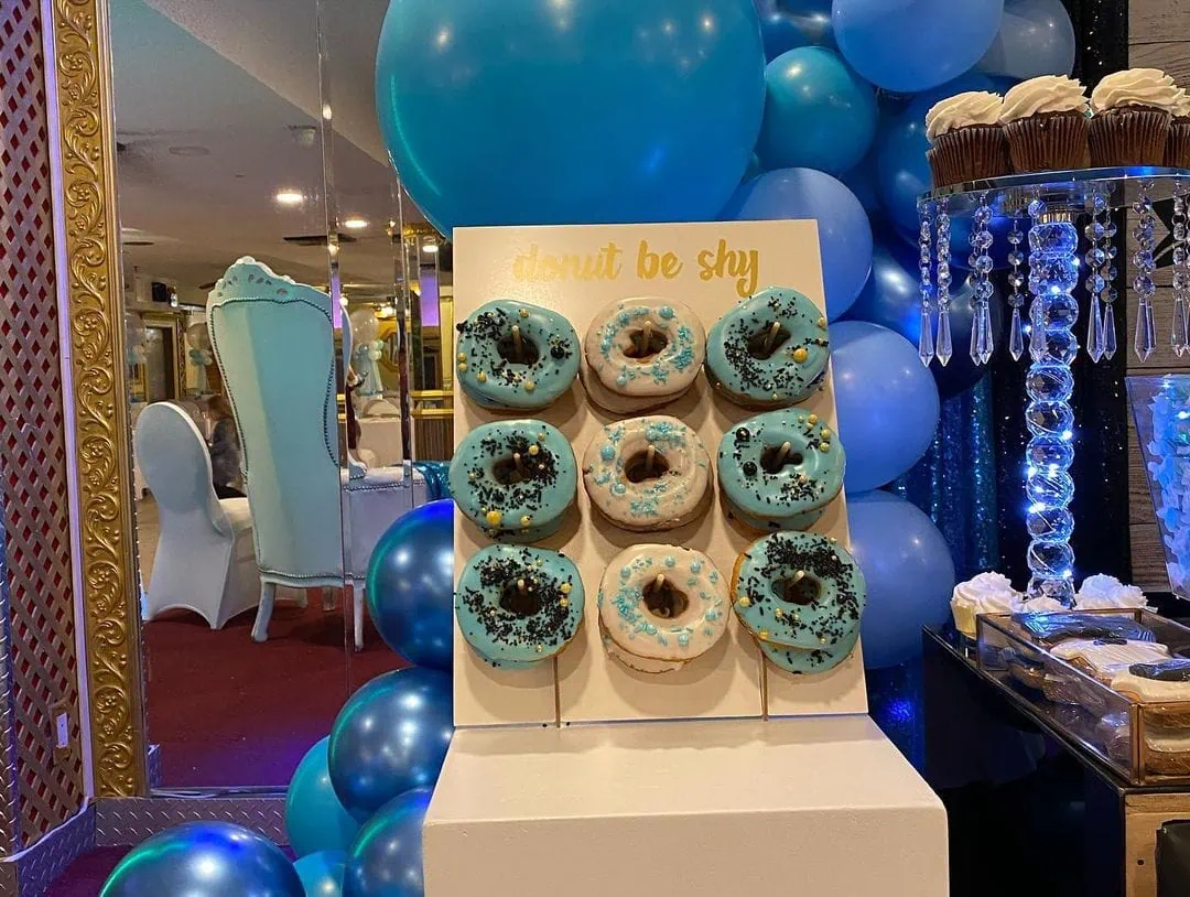 a picture of a little man baby shower organised by Amy & Jorge's Creations in Brooklyn