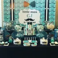 a picture of a little man baby shower organised by Treat Me Sweet in New York
