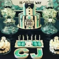 a picture of a little man baby shower organised by Treat Me Sweet in New York