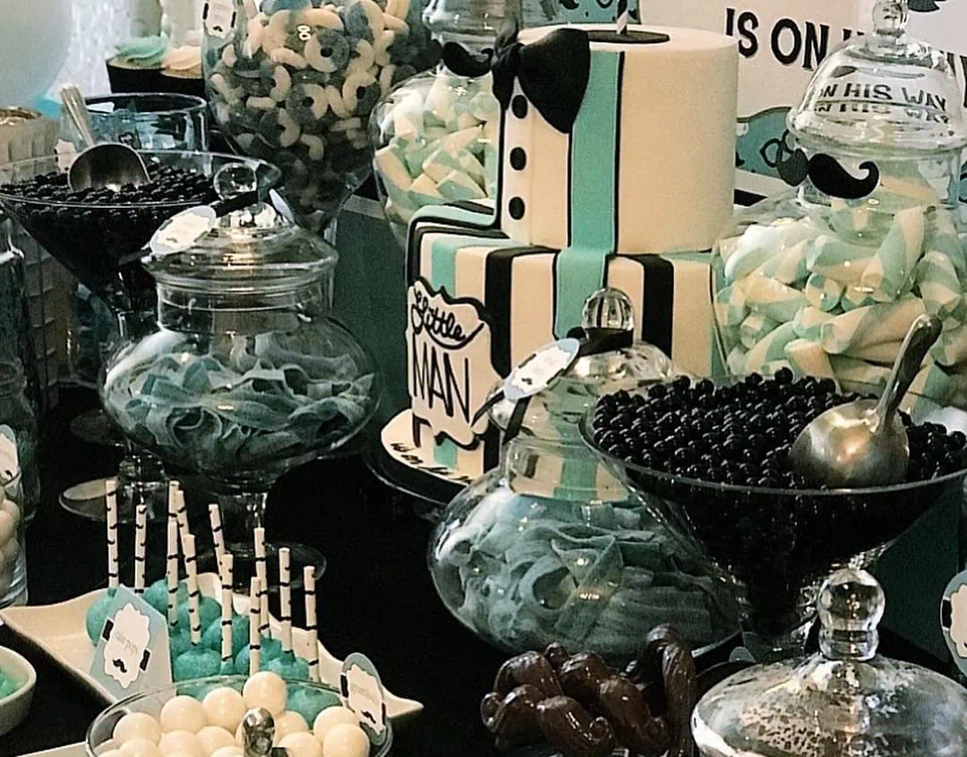 a picture of a little man baby shower organised by Treat Me Sweet in New York