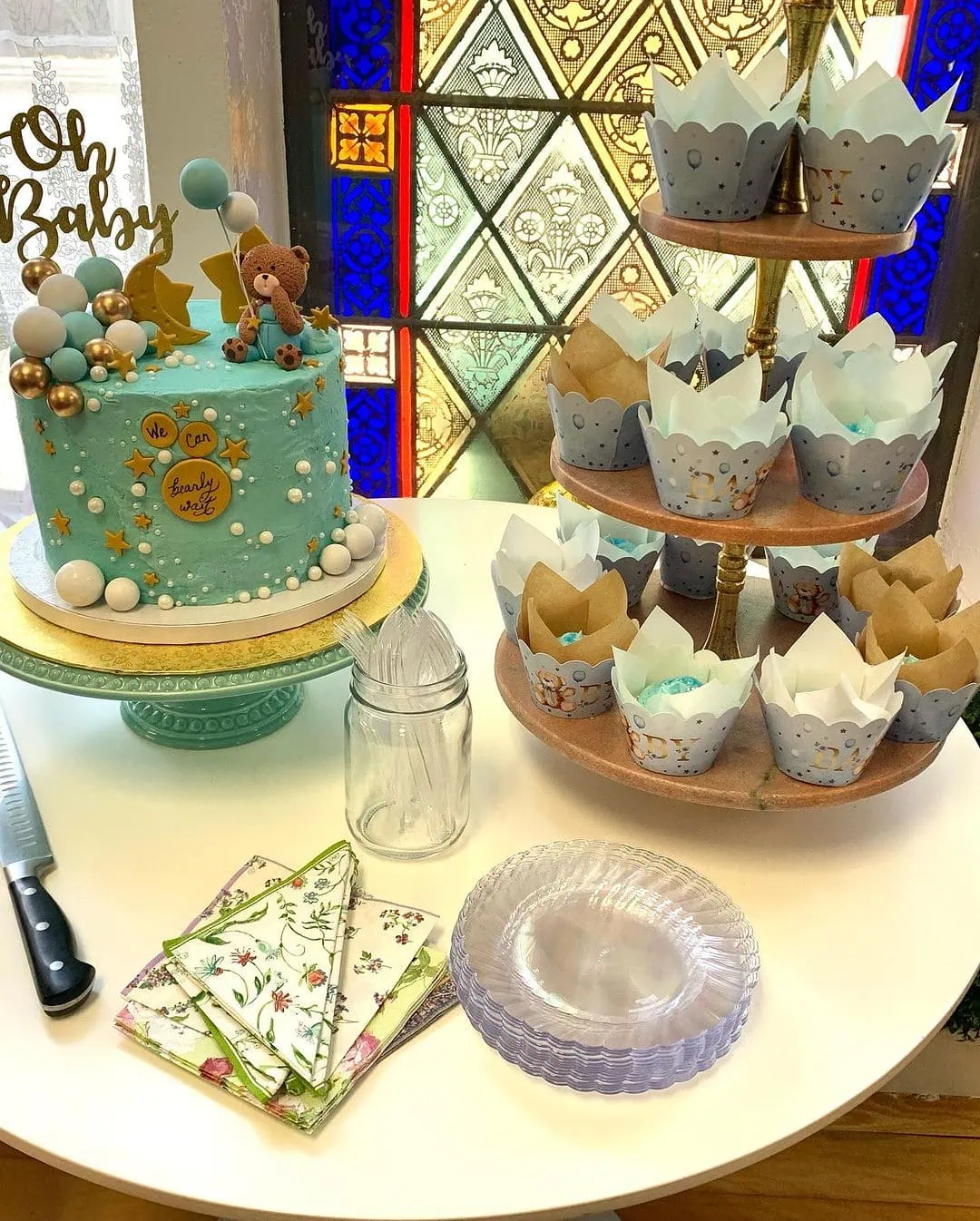 a picture of a tea party baby shower organized by The Dallas Tea Party Company in Texas